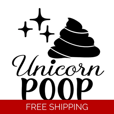 Unicorn poop Die Cut Vinyl Decal sticker Unicorn poop Die Cut Vinyl Decal sticker